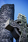 Celtic cross at the historic ruins of Mainistir Bhuithe, Monasterboice, Louth, Ireland