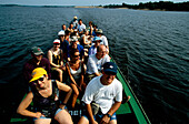 Boat trip on the Amazon river, organized by Ariau Jungle Lodge near Manaus, Brazil