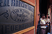 Sign from the Partagas Cigar Factory, Havana, Cuba