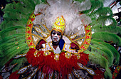 Carneval procession with colourful costumes, Kiddies Carnival, Port of Spain, Trinidad and Tobago, Caribbean