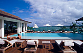 Pool, Deck Chairs, Umbrellas, Pool at Casa Colonial Beach&Spa, Playa Dorada, Puerto Plata, Dominican Republic