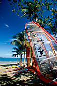Surf Board, Sail, Beach, Surf School on the beach of Cabarete, Dominican Republic