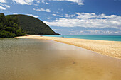 Lonely beach, Grande-Anse Beach, Deshaies, Guadeloupe, Caribbean Sea, Caribbean, America