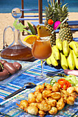 Starter le Boudin creole Sausage, Les acas de momel, Le Karacoli Restaurant, Grande-Anse, Deshaies