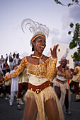 Women dancing at the Carnival, Le Moule, Grande-Terre, Guadeloupe