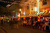 Espanola Way Restaurant Mall, South Beach, Miami Florida, USA