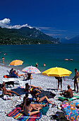 Strand, Toscolano-Maderno, Gardasee, Trentino, Italien