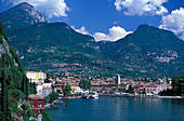 Vire of the city and mountains, Riva del Garda, Lake Garda, Trentino, Italy
