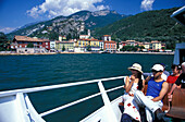 Torbole, Faehre, Deck, Gardasee, Trentino Italien