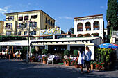 Restaurant, Garda, Gardasee, Trentino, Italien