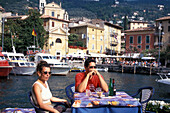 Restaurant, Malcesine, Gardasee, Trentino, Italien