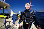 Diver, Blue water diving School, Hurghada, Red Sea, Egypt