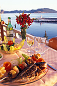 Fish plate, Restaurant, Kas, Lycian coast, Turkey