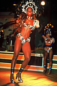 Woman in carnival costume, Brazilian dance troupe, carnival, Rio de Janeiro, Brazil