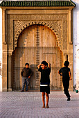 Spielende Kinder, Place Moulay el Hassan Essaouira, Marokko