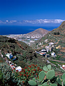 Blick von Caideros auf Galdar, Gran Canaria, Kanarische Inseln, Spanien