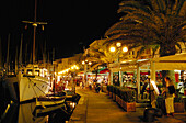 Restaurants am Hafen, Bonifacio, Korsika, Frankreich