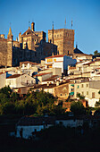 Royal Monastery of Santa Maria de Guadalupe above the village, Guadalupe, Province of Cáceres, Extremadura, Spain
