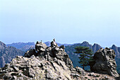 Hiking trail, GR 20, Bavella Pass, Corsica, France