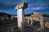 Prähistorische Kultstätte, Torralba d' en Salort, archäologische Fundstätte, Menorca, Spanien