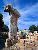 Prehistoric site, Taula de Binissafúller near Sant Lluis Minorca, Balearic Islands, Spain