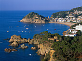 Coastal landscape at Tossa de Mar, Costa Brava, Provinz Girona, Catalonia, Spain