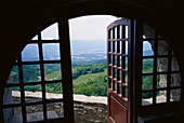 Blick vom Franziskaner Kloster, La Verna, Toskana, Italien