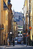 Gasse in der Altstadt, Tyska Brinken, Stockholm, Schweden