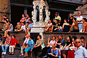 Loggia dei Lanzi, Piazza della Signoria, Florenz, Toskana, Italien