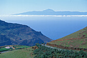 Blick übers Meer nach Teneriffa, Teneriffa, Kanarische Inseln, Spanien, Europa