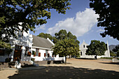 Dutch colonial house, Franschhoek, Wine Region, Western Cape, South Africa, Afrika