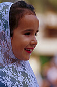 Little Girl in Traditional Costume, Majorca, Spain
