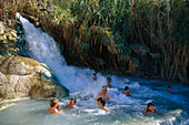 Cascate del Mulino Thermalwasser, Saturnia, Manciano, Toskana, Italien