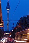 Public transportation and television tower, Berlin, Germany