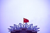 The red flag, Shanghai, China