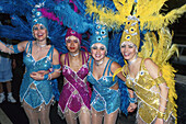 Tänzerinen, Karnevalsumzug, Las Palmas, Gran Canaria Kanaren, Spanien