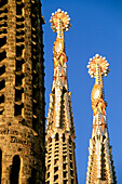 Türme, Türme, La Sagrada Familia, Antonio Gaudi, Barcelona, Katalonien, Spanien