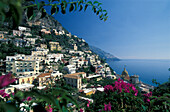 Coastal town on teh Almalfi coast, Positano, Campania, Italy