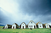 Grassodenhaeuser, Museumshof Glaumbaer Norden, Island