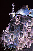 Casa Batllo, Architekt A. Gaudi, Barcelona, Katalonien, Spanien, Europa