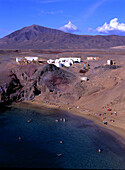 Playa Papagayo b. Playa Blanca, Lanzarote Kanarische Inseln, Spanien