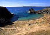 Playa Papagayo b. Playa Blanca, Lanzarote Kanarische Inseln, Spanien