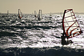 Windsurfer, Kapstadt, Südafrika