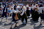 Volkstanz, Fest der Mandelbluete, Puntagorda, La Palma Kanarische Inseln, Spanien