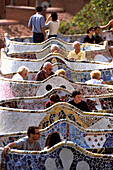Parc Guell by Antonio Gaudi, Barcelona, Spain