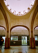 Mayakovskaya underground station, Moscow Russia