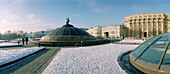 The Manezh Square on a day in winter, Moscow, Russia