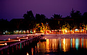 Nachtleben auf einer maledivischen Touristeninsel, Maledivian Tourist Resort, Nightlife