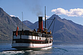 Steamship TSS Earnslaw on Lake Wakatipu, Queenstown, South Island, New Zealand, Europe