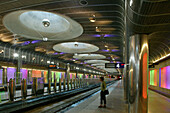 Innenuafnahme, U-Bahnstation Britomart, Architekten Mario Madayag und Jasmax, Innenstadt, Auckland, Nordinsel, Neuseeland